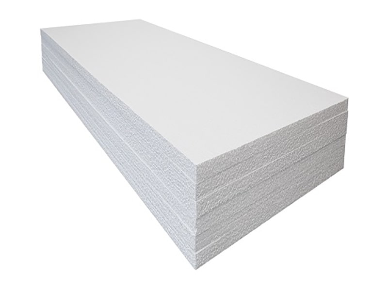Polystyrene Sheets 2400mm x 1200mm x 25mm - White Foam Sheets