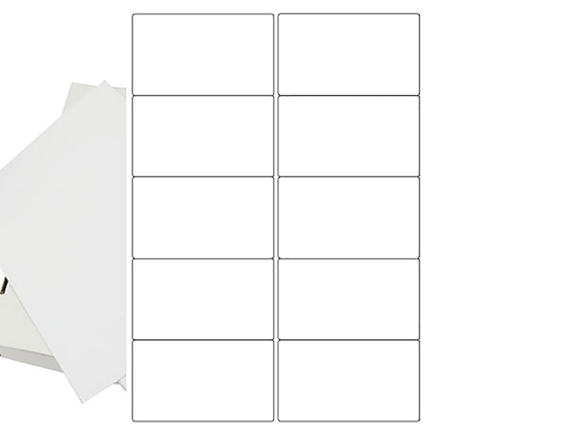 A4 Sheets Of Labels 10 Per Sheet (Label 99 x 57mm)