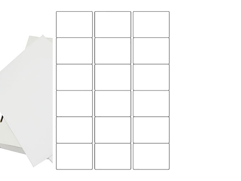 A4 Sheets Of Labels 18 Per Sheet (Label 63 x 46mm)