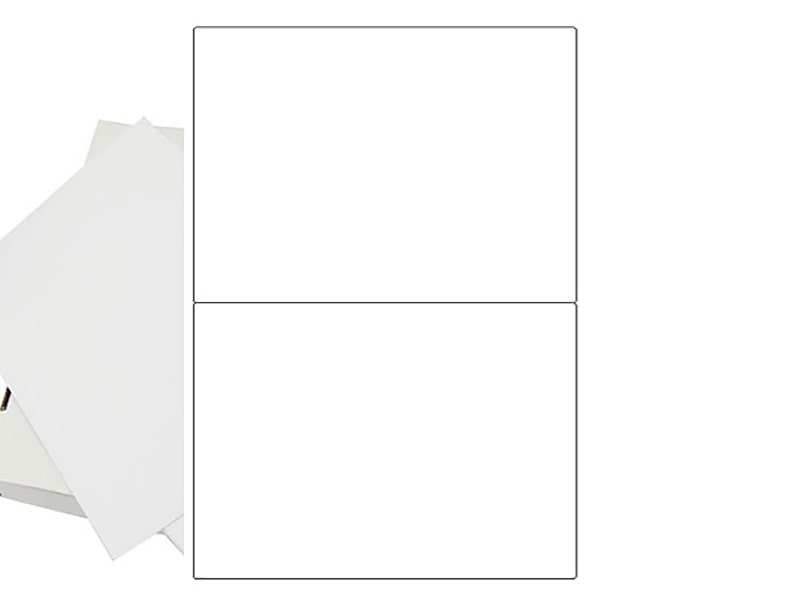 A4 Sheets Of Labels 2 Per Sheet (Label 200 x 144mm)