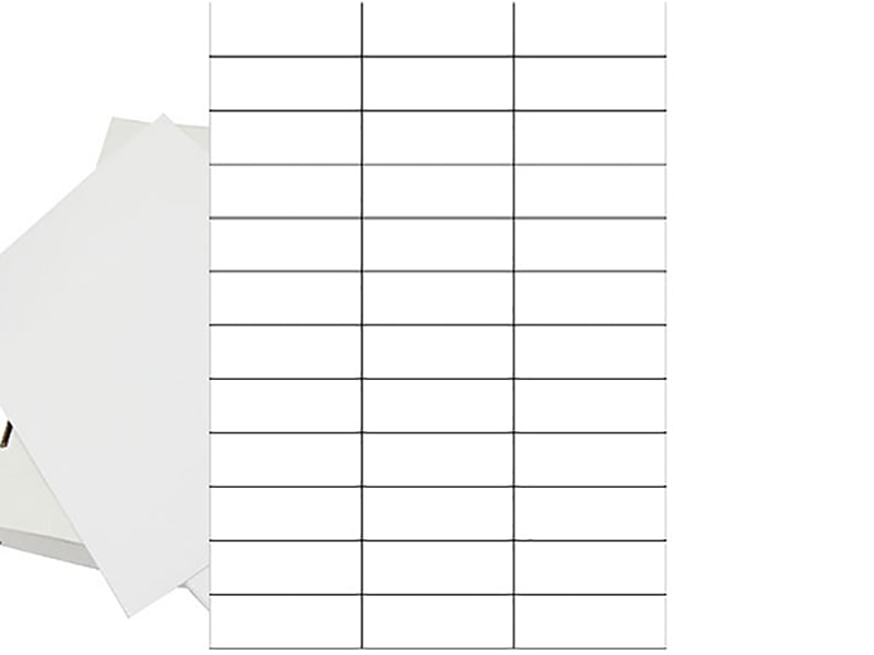 A4 Sheets Of Labels 36 Per Sheet (70 x 24.75mm)