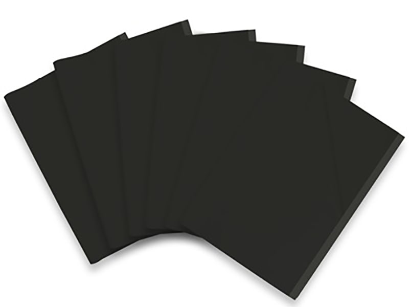 Black coloured acid free tissue paper, 500x750mm