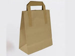 Large Brown Takeaway Kraft Paper Bags 10x5.5x12.5"