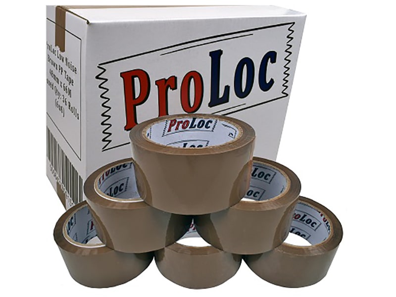 Brown ProLoc Low Noise Tape 48mm x 66M 2"