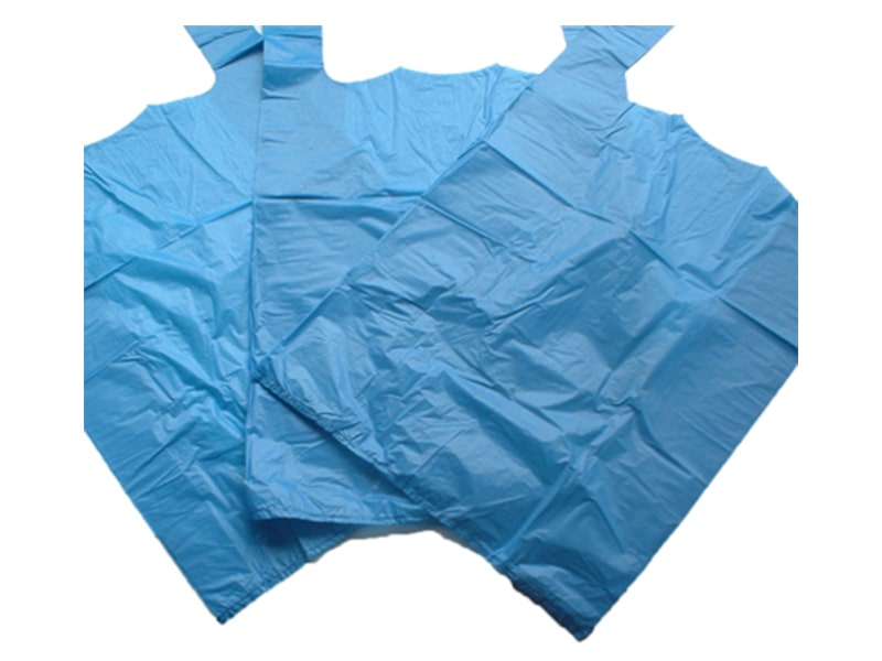 Blue Plastic Carrier Bags 11 x 17 x 21"