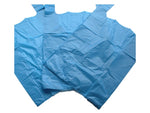 Blue Plastic Carrier Bags 11 x 17 x 21"