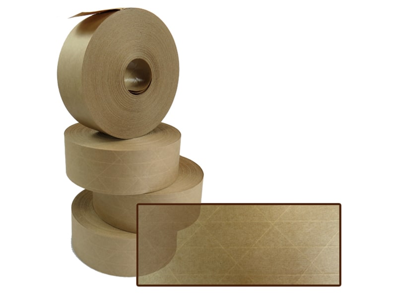 Gummed Paper Water Activated Tape Reinforced 48mm x 100M, 2"