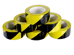 Hazard Warning Tape Black/Yellow 50mm x 33M