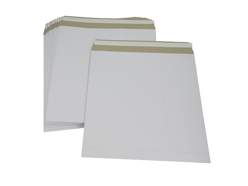 White 12" All Board Record LP Mailer Envelopes