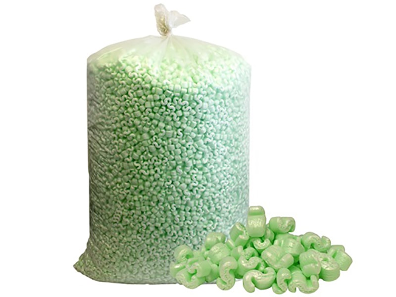 Recycled Loose Void Fill - Packing Peanuts 15 Cubic Foot (Flopak) Pelaspan S Shape