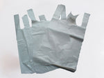White Plastic Carrier Bags 10 x 15 x 18"