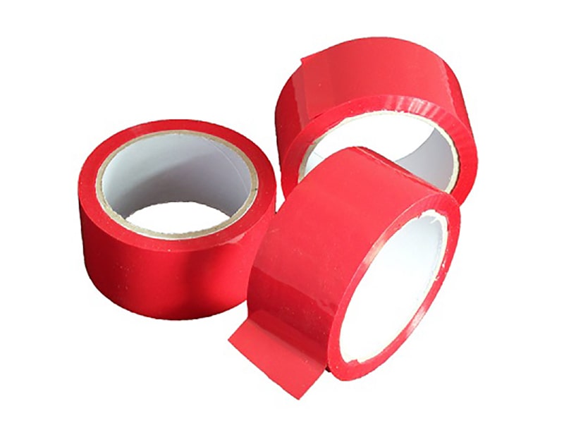 Red Coloured Low Noise Tape 48mm x 66M 2"