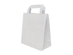 Medium White Takeaway Kraft Paper Bags 8x4x10"