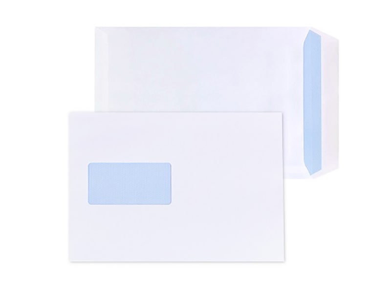 C5 Window White Self Seal Envelopes 229 x 162mm