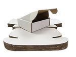 White Postal Box 140x130x50mm (5.5x5x2") - White Cardboard Box