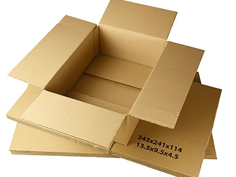 Single Wall Cardboard Boxes 13.5" x 9.5". x 4.5"