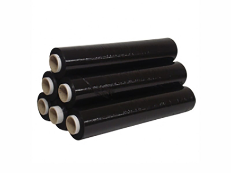 Black Pallet Stretch Shrink Wrap Std. Core 500mm x 150m, 25mu
