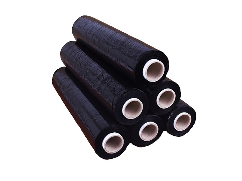 Black Pallet Stretch Shrink Wrap Std. Core 500mm x 250m, 25mu. Heavy Duty