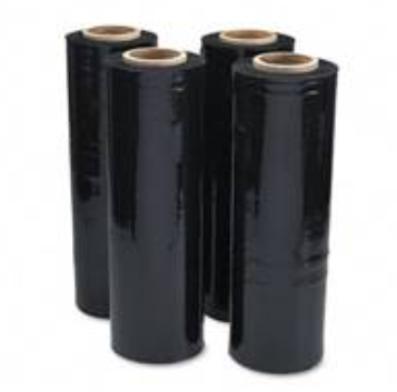 Black Pallet Stretch Shrink Wrap Std. Core 400mm x 100m, 17mu